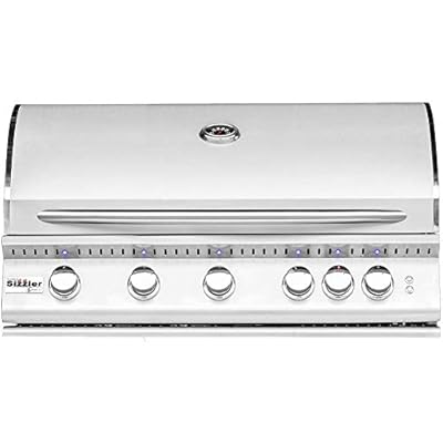 Summerset Sizzler Pro 40-inch 5-burner Built-in Natural Gas Grill With Rear Infrared Burner - Sizpro40-ng