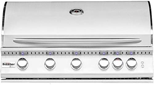 Summerset Sizzler Pro 40-inch 5-burner Built-in Natural Gas Grill With Rear Infrared Burner - Sizpro40-ng