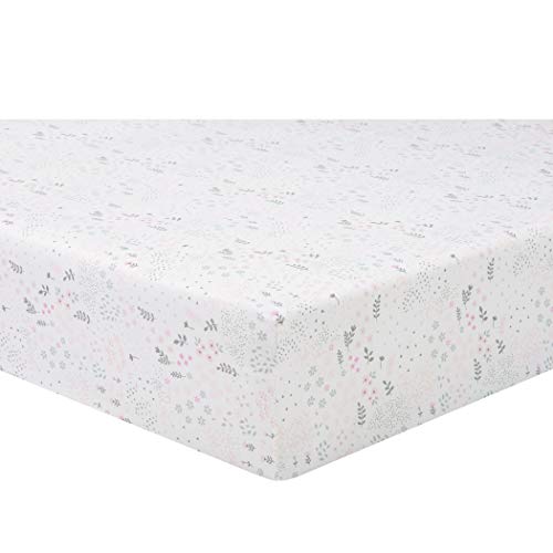 Image of Sammy & Lou Girl Forest 2-Pack Microfiber Fitted Crib Sheet Set, Fits Standard Crib Mattress 28 in x 52 in; Fully Elasticized,