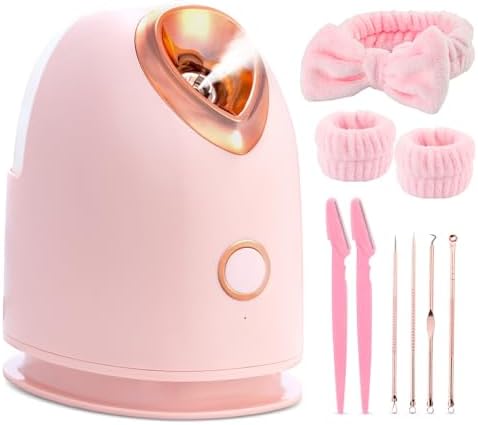 Face Steamer for Facial Deep Cleaning Unclogs Pores, Nano Ionic W...