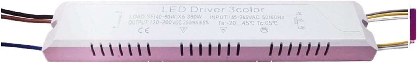 360W Dual Color External dimming Color Temperature Ceiling lamp Power Supply 40-60W*6 dimming Power Supply