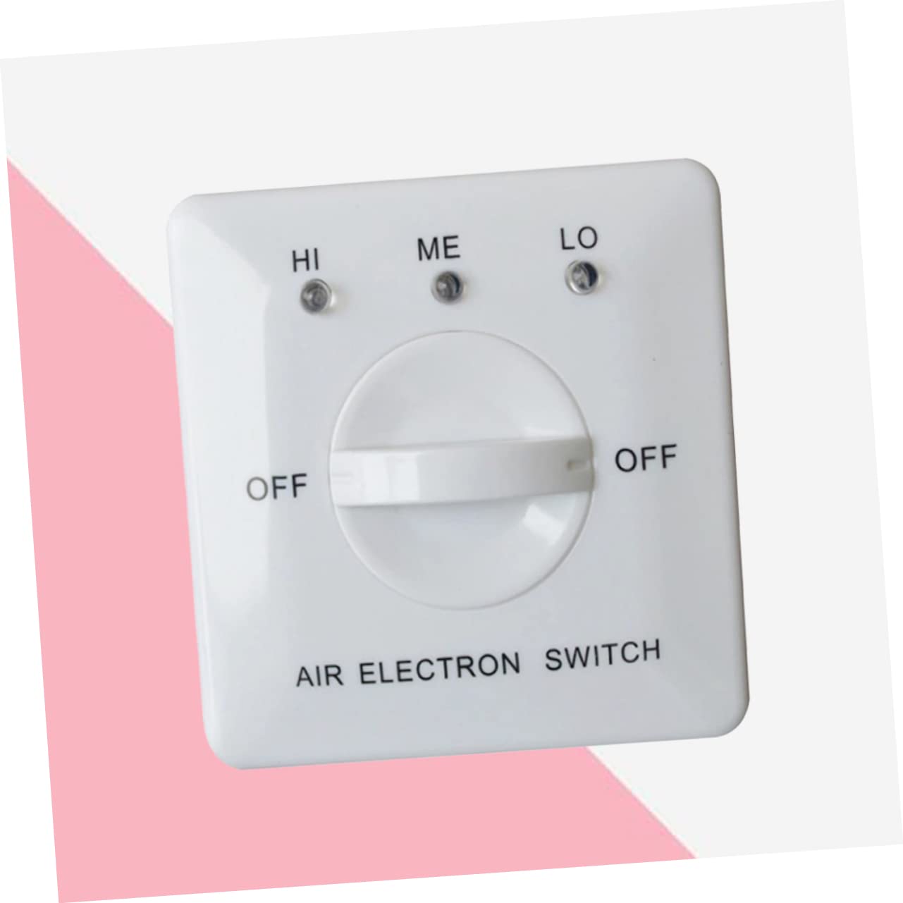 Gadpiparty regolatore a tre velocità del ventilconvettore Interruttore per ventilatore centrale regolatore di aria condizionata del ventilatore del tubo del pannello bianca