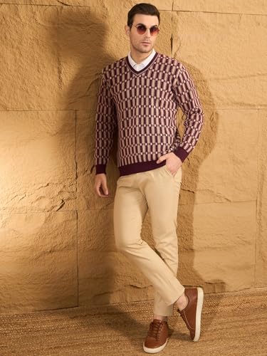 Image of Pivl Men's Winter Checkered and Trendy Sweater