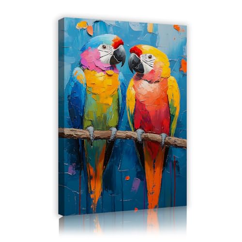 Oiseau vif art mural tropical urbain pour éveiller votre créativité