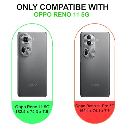 Image of A rtistque Back Cover Case for Oppo Reno 11 5G with Camera Protection | Shockproof TPU | Stylish Protective Design | Slim Fit | Ultra Matte | Oppo Reno 11 5G Back Cover - Black