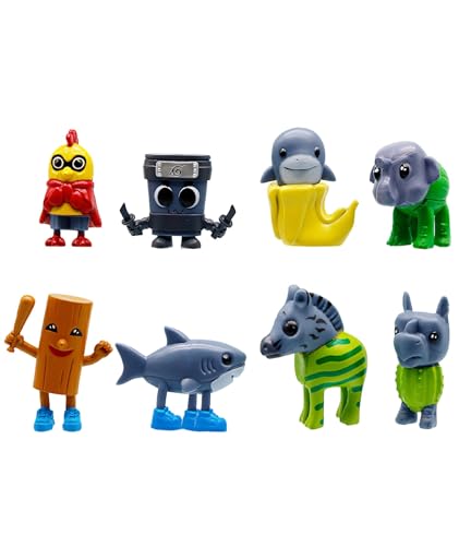 KalamkariX 8PCS Italian Brainrot Toys, Tralalero Tralala, Tung Tung Tung Sahur Toy Set, Mythical Creature Figurines for Home and Office Decor, Unique Collectible Gifts for Enthusiasts ﻿