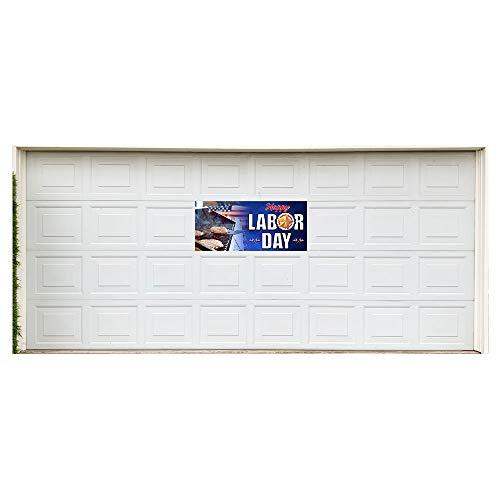 Happy Labor Day 21" x 47" Garage Banner for Steel Garage Doors (Made in The USA) - Image 5