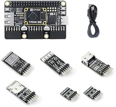 youyeetoo Sipeed Tang Primer 25 K Dock FPGA Development Board MCU، RISCV، Modularisation، Gowin GW5A، PMOD SDRAM، 23 K LUT4، MIPI 2.5 جيجابت في الثانية 25 كيلو بود باكيت