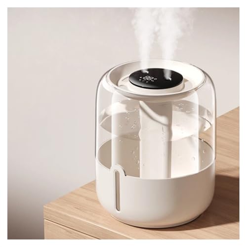 3.8L Cool Mist Humidifier with Humidity Display,Ultra Quiet Operation,Night Light,Easy Fill & Clean Visible Tank for Bedroom,Baby Nursery,Office,Plants