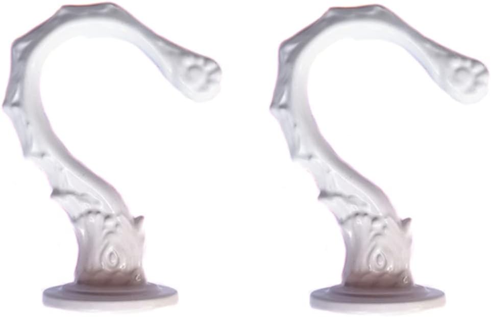 Ceiling Hooks 2.6"/65mm - Heavy Duty Swag Hook with Steel Screws Bolts and Toggle Wings for Hanging Plants Ceiling Installation Cavity Wall Fixing White - (2 Sets)