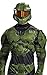 Disguise Men's Halo Master Chief Infinite Full Helmet Costume Accessory, Green & Yellow, Adult Size