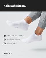 Snocks Bambussocken, Bambus Sneaker Socken Herren & Damen, 6er Pack – Ansicht 2