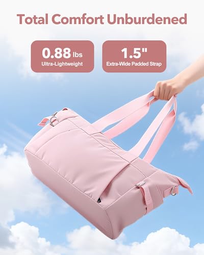 Image of Small Gym Bag for Women, Lightweight Mini Duffle Bag with Wet Compartment, Perfect as a Travel Carry On or Crossbody Weekender for Sport, Workout & Dance