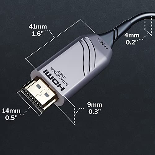 Image of 8K HDMI 2.1 Cable Certified - 50ft - Optical HDMI Cable, Certified with 0% Signal Loss (8K@60Hz, Ultra High Speed, Fiber Optic Cord Officially Licensed, Lossless Transmission) - by CableDirect