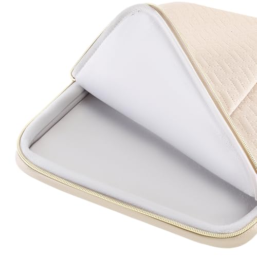 DOMISO Damska torba na laptopa 13" MacBook Air / Pro M5 (2026), M4 (2025), M3 M2, do MacBook Neo A18 Pro, iPad Air, wodoszczelna osłona na laptopa, etui ochronne, beżowa