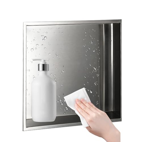 Niche de douche acier inoxydable : finissez-en avec le désordre et la rouille en salle d'eau