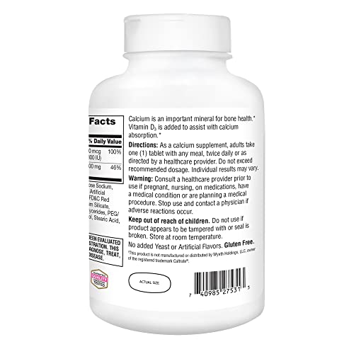 21St Century Calcium Plus D Supplement Tablet , 600 Mg, 400 Count #TOP4