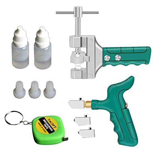Tagliapiastrelle Manuale, Kit di Utensili Per Tagliapiastrelle in Vetro 2 in 1 Pinza Per Rompere Il Vetro in Lega Dura Portatile Per Piastrelle, Vetro, Specchio