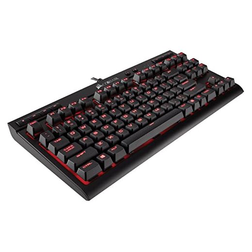 Corsair K63 Compact Mechanical Gaming Keyboard - Backlit Red LET - Linear & Quiet - Cherry MX Red