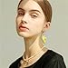 coadipress Fruit Banana Dangle Earrings for Women Fashion Cute Lifelike Resin Peeled Fruits Banana Funny Earrings Bohemian Colorful Yellow Banana Food Earring (Yellow Banana)