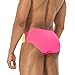 AIMPACT Men's Swim Briefs Bikini Swimwear Sexy Swimsuit Quick-Dry Bathing Suit Swim Briefs for Men (Yellow Pink)