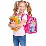 Mochila Infantil Princesa Cinderela Tamanho P - Rosa
