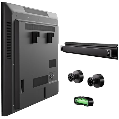 No Stud TV Wall Mount, Studless Drywall TV Mount for 22-55 inch TVs, Low Profile Tv Hanger Max Load 100 lb, No Drill, No Anchors, Easy Install with All Hardware Included