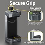 Aluminum Phone Mount for Tripod, Adjustable Phone Tripod Mount with Cold Shoe & Arca Swiss Quick Release Plate,Universal Adjustable Clamp Suitable for iPhone 14 pro/13 Pro/12/11/Samsung - Image 3