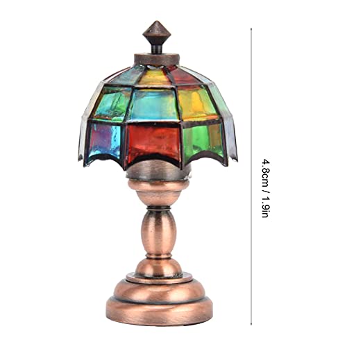 1: 12 DIY Dollhouse Lighting, 1:12 Dollhouse Miniature Mini Light Miniature LED Floor Lamp Light LED