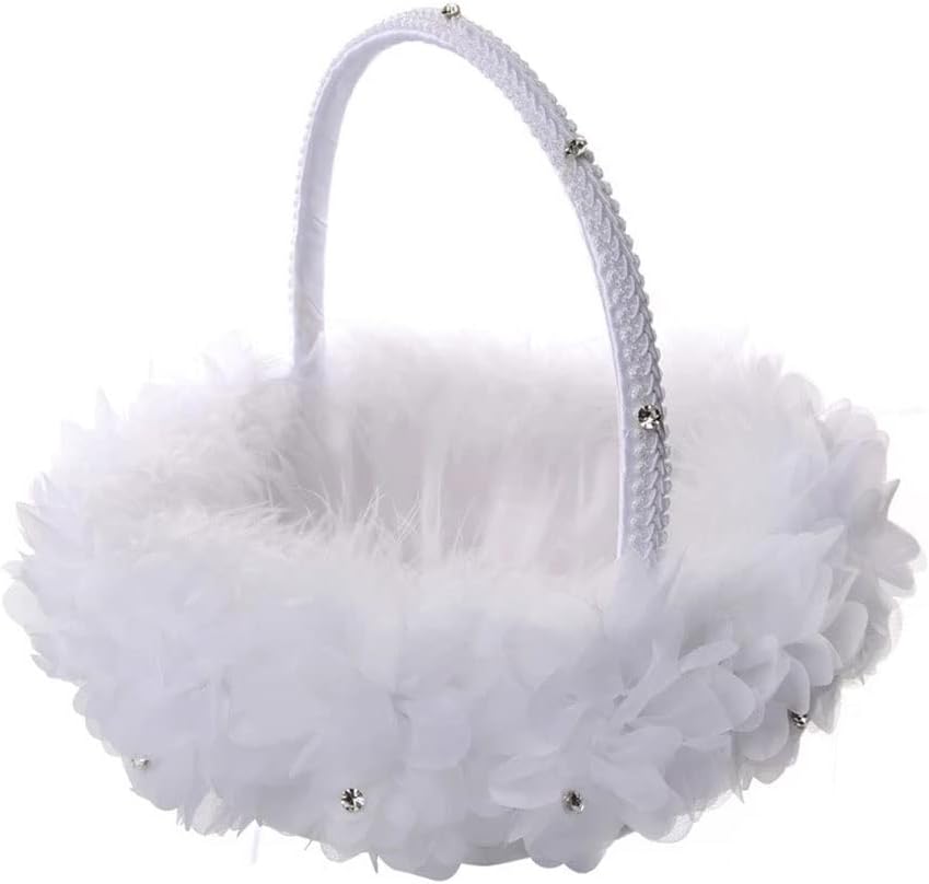 Western-style Wedding Supplies Bridal Flower Basket Handmade Girl Portable Candy