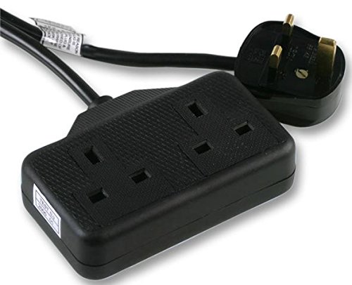 Guma przedłużająca przewód 2G 10 m czarny, listwy zasilające elektryczne, ilość x 1