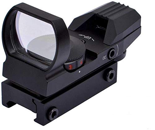 Fyland Tactical Red Dot Sight 4 Reticles Green and Red Reflex Sight for Rifle Gun with Weaver Picatinny Rail Mount