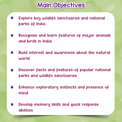 Image of Creative's Indian Wildlife Adventure | Discover The Exotic Wildlife of India Recognizing Animals from Visual Cards | Educational Board Games | Children Development Cards Game for Kids Ages 8 & Up