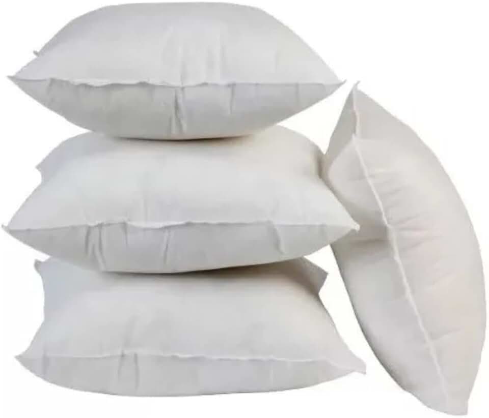 Kit 4 Refil Enchimento para Almofada 45cm x 45cm Espuma em Flocos