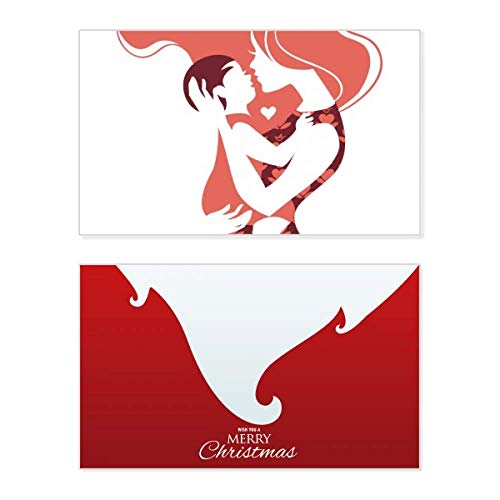 Carte de Noël vintage mère et enfant pour exprimer votre amour avec tendresse