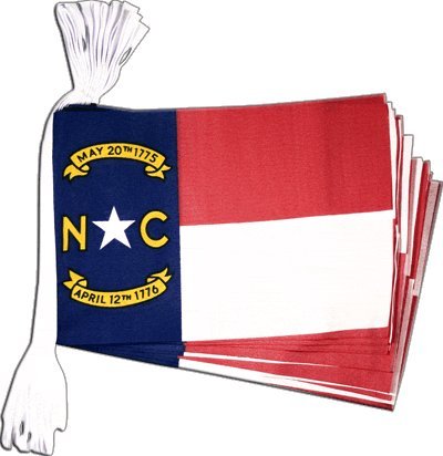Guirlande drapeau USA North Carolina 5,9m Digni pavillon États-Unis