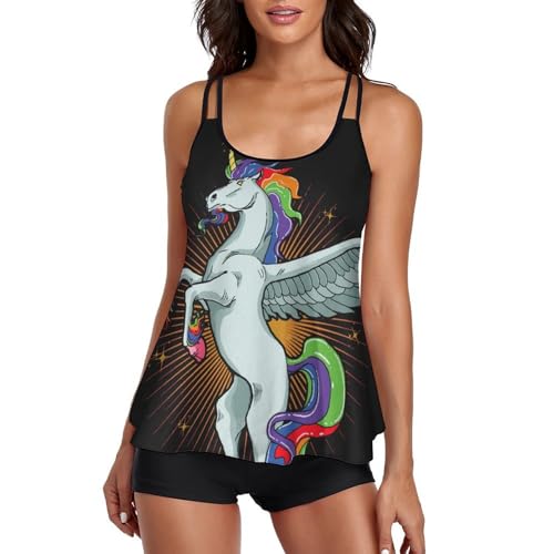 Maillot de bain tankini licorne idéal pour vos journées spa et plage