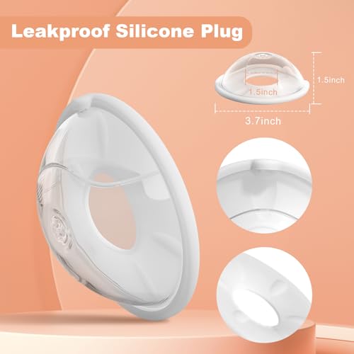 Breast Milk Collector, Milk Catcher for Breastfeeding, Breast Shells, Shields for Sore Cracked Nipple, Reusable Silicone Breast Milk Collection Cups for Nursing, 4 Pack - Thumbnail 7
