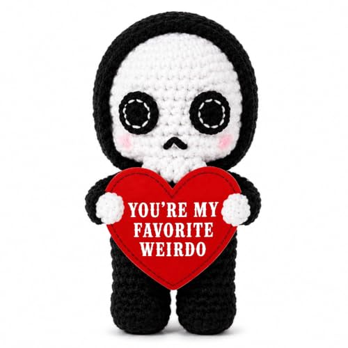 Boo Basket Stuffers for Women Men, You Are My Favorite Weirdo Crochet Ghost