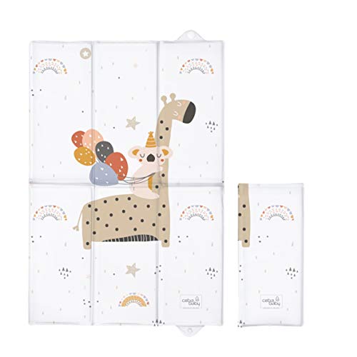 Ceba Baby Cambiador portátil para bebé, lavable, 60 x 40 cm, diseño de jirafa Cover