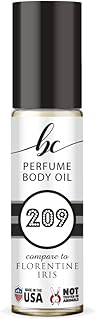 BIOCURA BC Perfume 209 Inspired by Ermenegildo Florentine Iris For Men Replica Fragrance Body Oil Dupes Alcohol-Free Sample Travel Size Concentrated Long Lasting Roll-On 0.3 Fl Oz/10ml