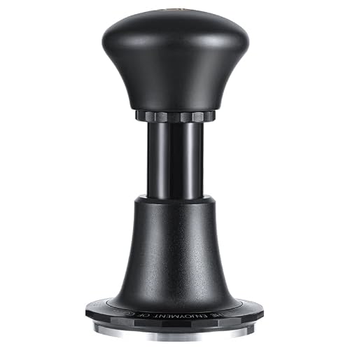 30lb Spring-Loaded 58mm Espresso Hand Tamper (Black)