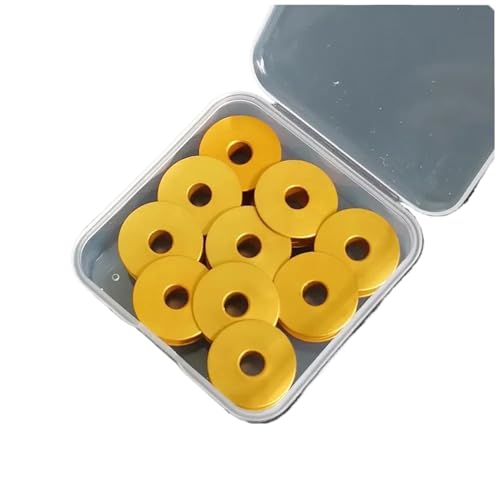 Bobines de machine à coudre en aluminium jaune pour piqué plat industriel