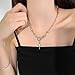 Buyongwant Irregular Necklace Y2k Pendant Metal Women's Design Collar Chain Star Fashion Jewelry for 16.54 Inch