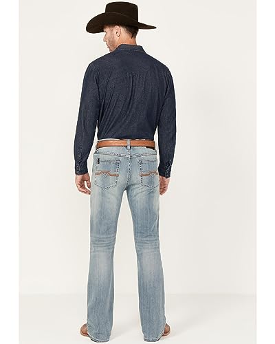 Cody James Rank 45 Men's 45&Reg; Scoreline Wash Trigger Slim Bootcut 4-Way Performance - CCSP20J12 36W x 32L US Blue3