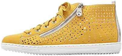 Rieker Women's Frühjahr/Sommer L9416 Slip On, Yellow Gelb Fog Silver 68 68, 5.5 | Image 6