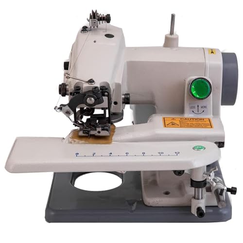 Professional Heavy Duty Blind Stitch Machine, 1200RPM Max Speed with Adjustable 3-8mm Pitch, for Jeans, Leather, Drapery & Tailoring, Industrial-Grade Blind Hemmer