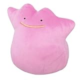 En su estado natural, Ditto es un Pokémon amorfo morado claro o rosa con rasgos faciales vestigiales.