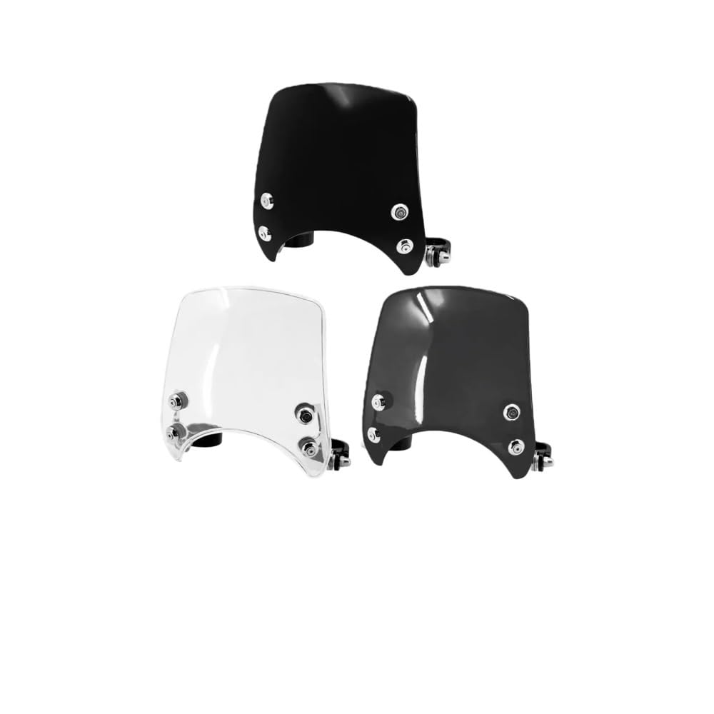 Extension Bulle Pare-Brise Réglable pour Moto pour Sportster XL 1200 883 72 48 Iron (à Partir De 2004), Diamètre 39-41 Mm