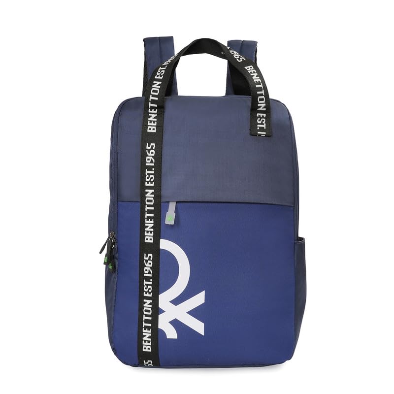 UNITED COLORS OF BENETTON Salerno Unisex Polyster 15L Laptop Backpack - Navy+Electric Blue+Lt. Blue (B0CWP43YD3) Amazon Price History, Amazon Price Tracker